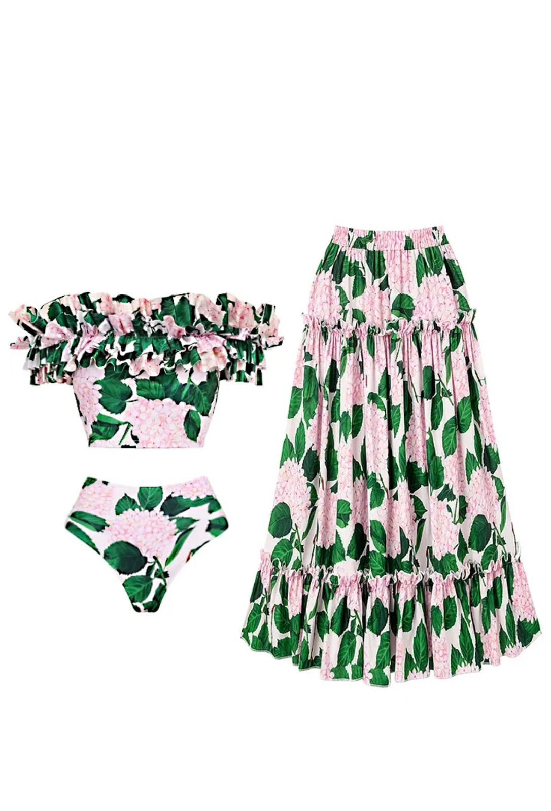 Floral Print Bikini Swimsuit