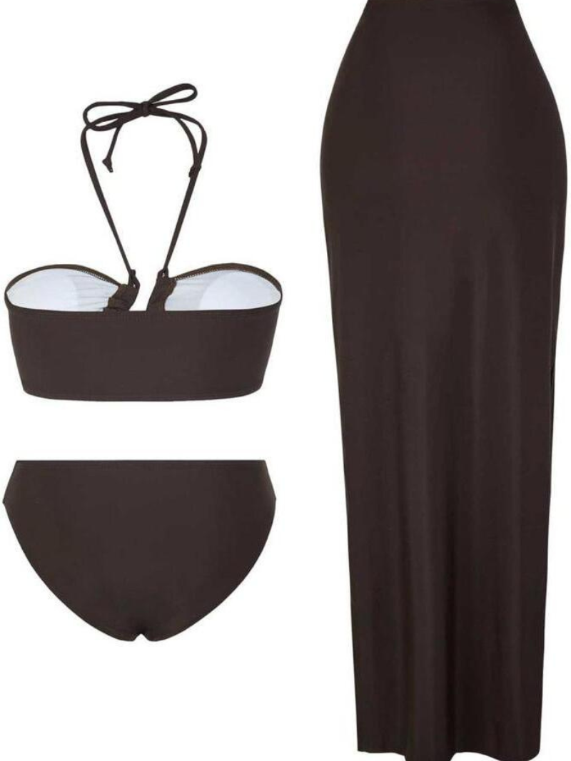 Ruffle One Piece Swimsuit with Cover Up (Skirt)