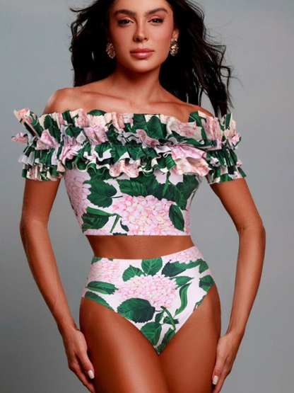 Floral Print Bikini Swimsuit