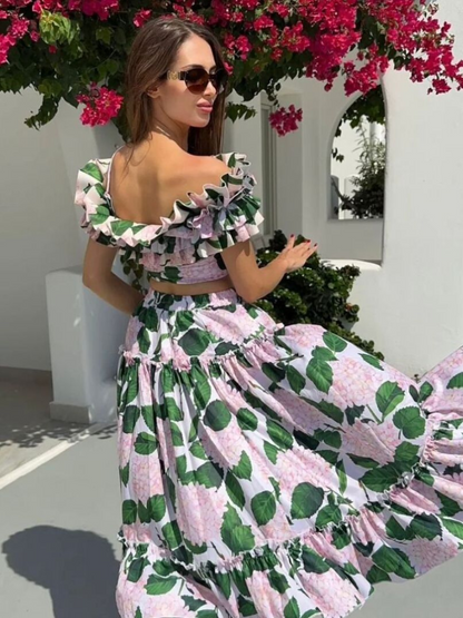 Floral Print Bikini Swimsuit