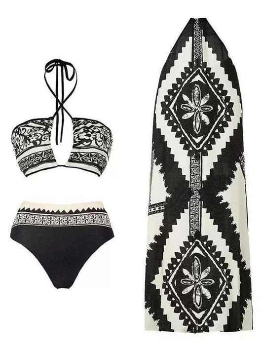 Giza Swimsuit with Sarong Skirt