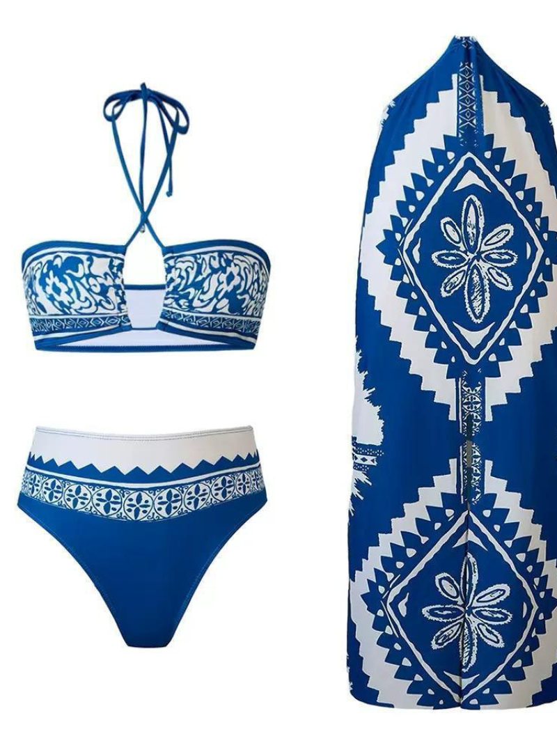 Giza Swimsuit with Sarong Skirt