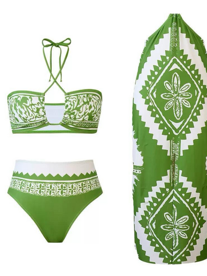 Giza Swimsuit with Sarong Skirt