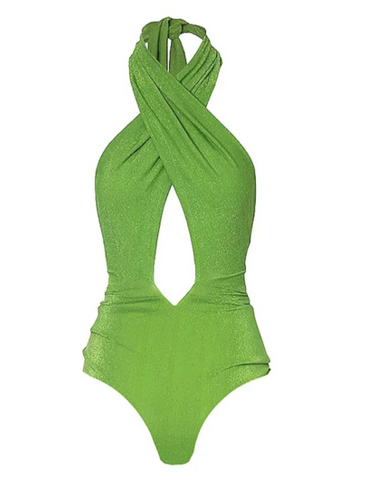 Shiny Texture Pleated Design