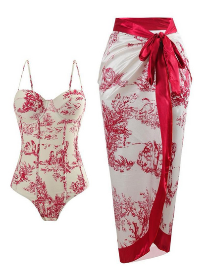 swimsuit with sarong