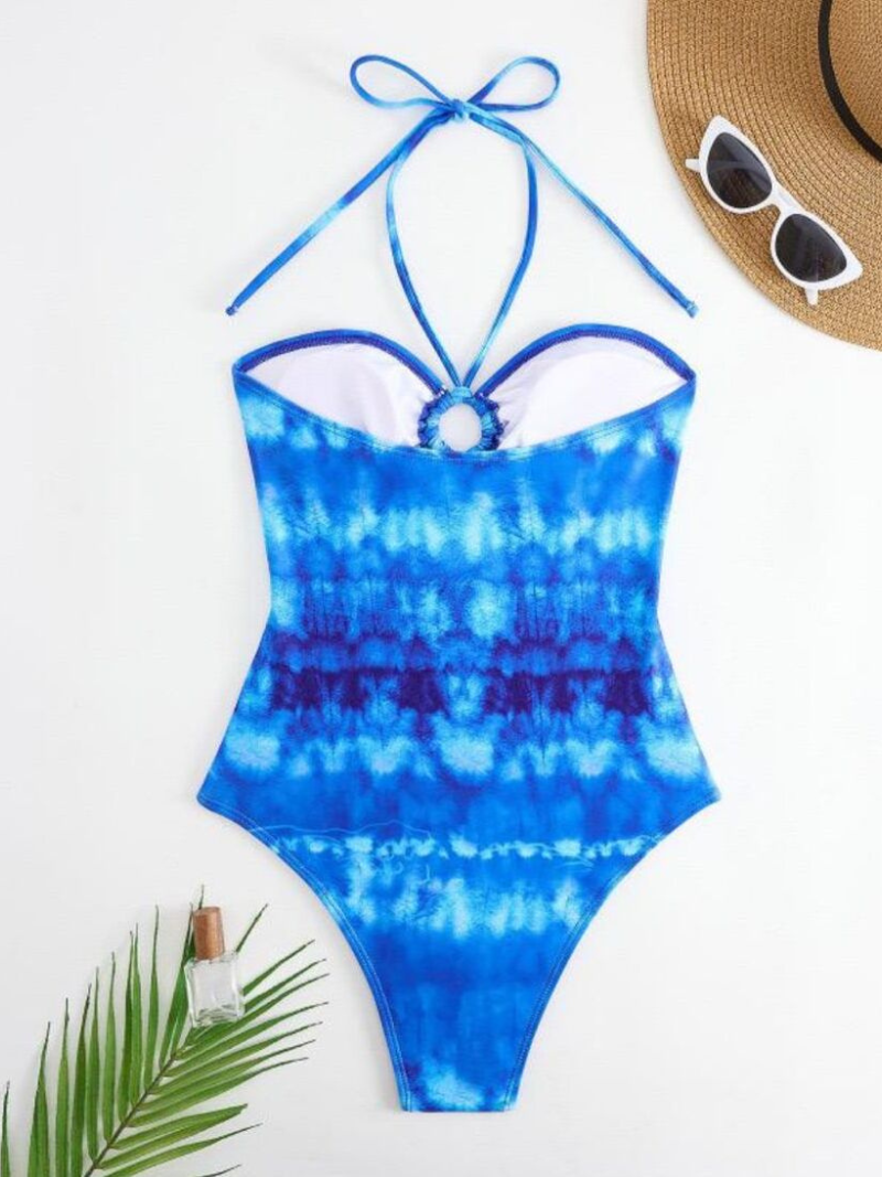Blue Swimsuit With Coverup