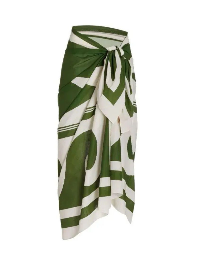 Florin Swimsuit With Sarong Skirt