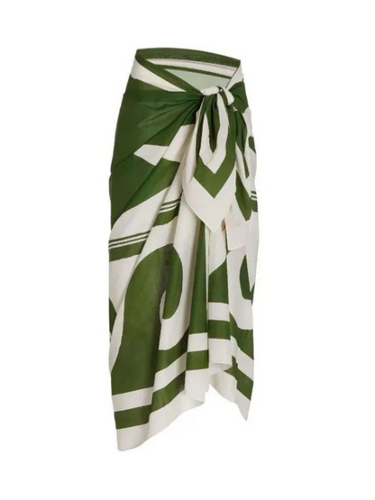 Florin Swimsuit With Sarong Skirt