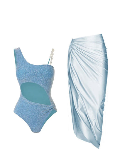 Pearl Shoulder Strap Cutout Shi