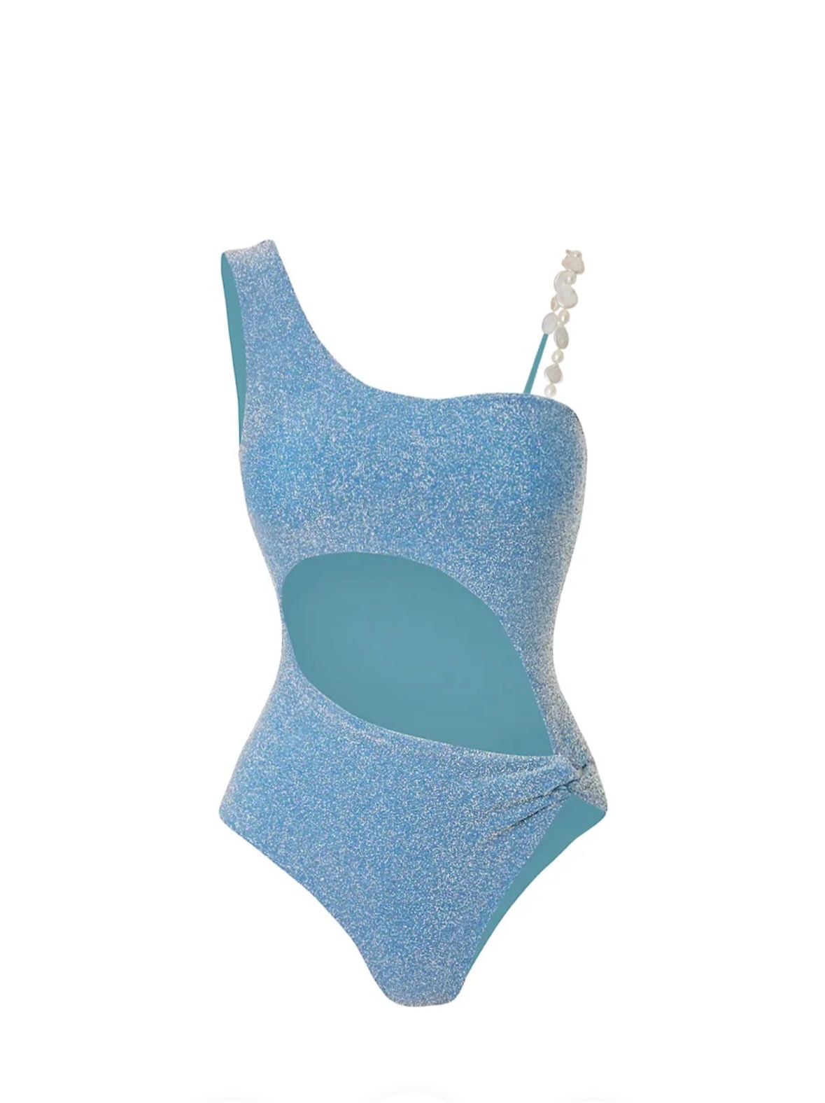 Pearl Shoulder Strap Cutout Shi